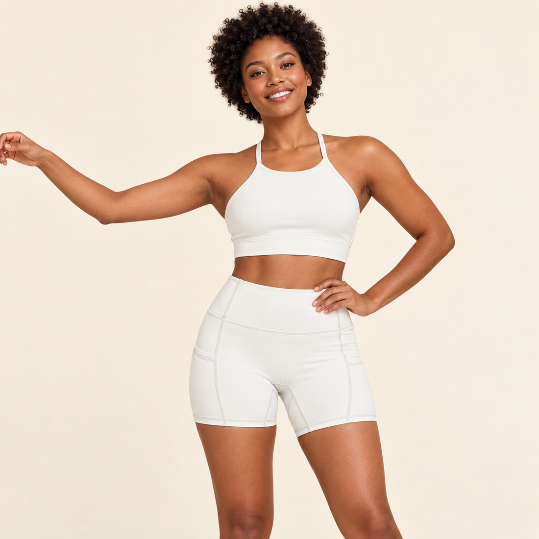 Women’s High Rise Pocket Yoga Shorts