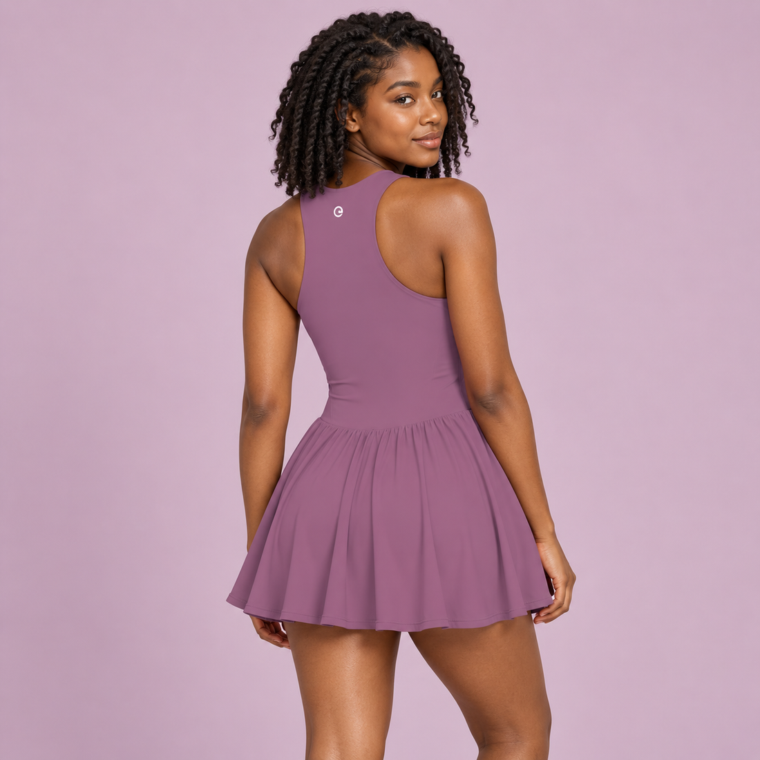 Women’s Ruched Sleeveless Full-Zip Dress