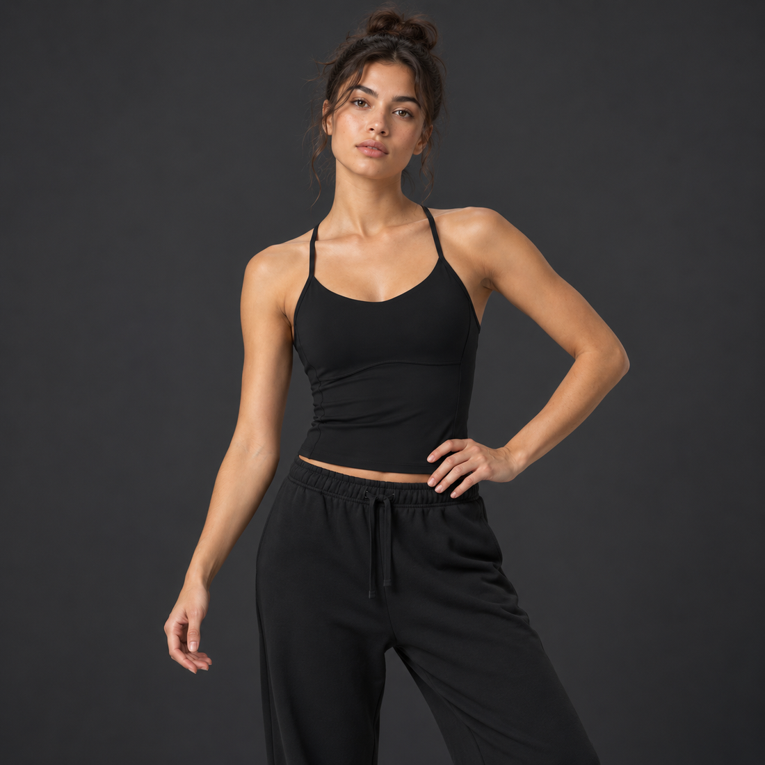 Women’s Solid Color Yoga Sports Bra
