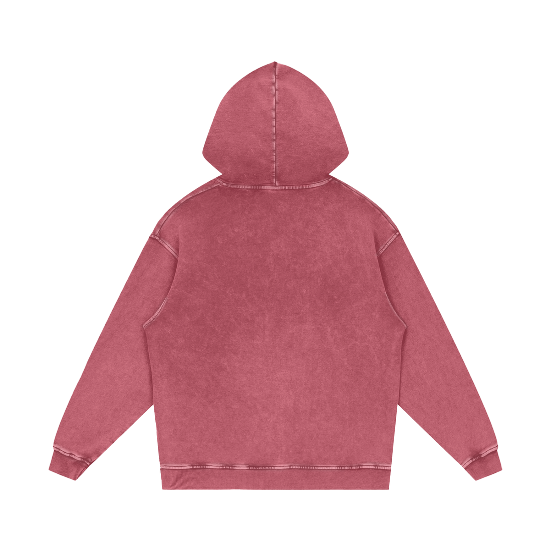 Snow Washed Loose Cotton Hoodie