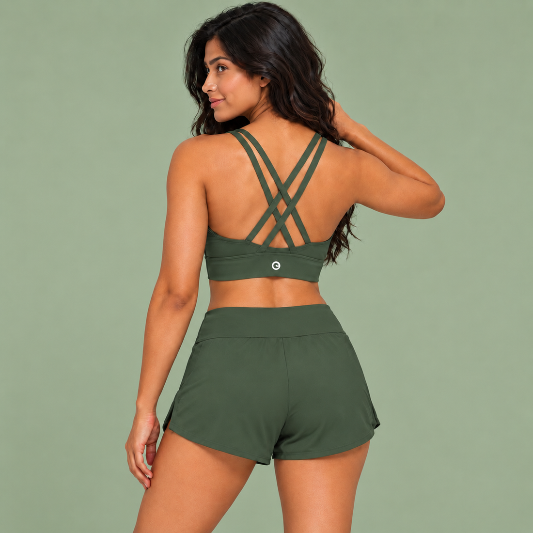 Strappy Criss-Cross Sports Bra