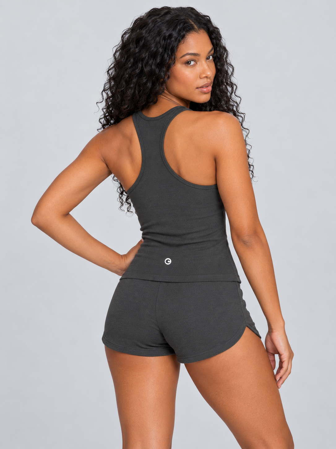 Slim Fit Ribbed Racerback Tank Top