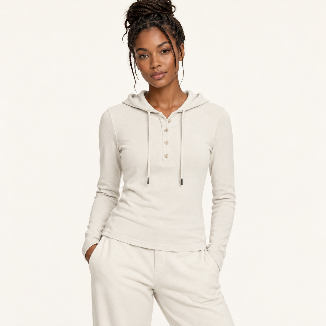 Women’s Slim Half-Button T-Shirt