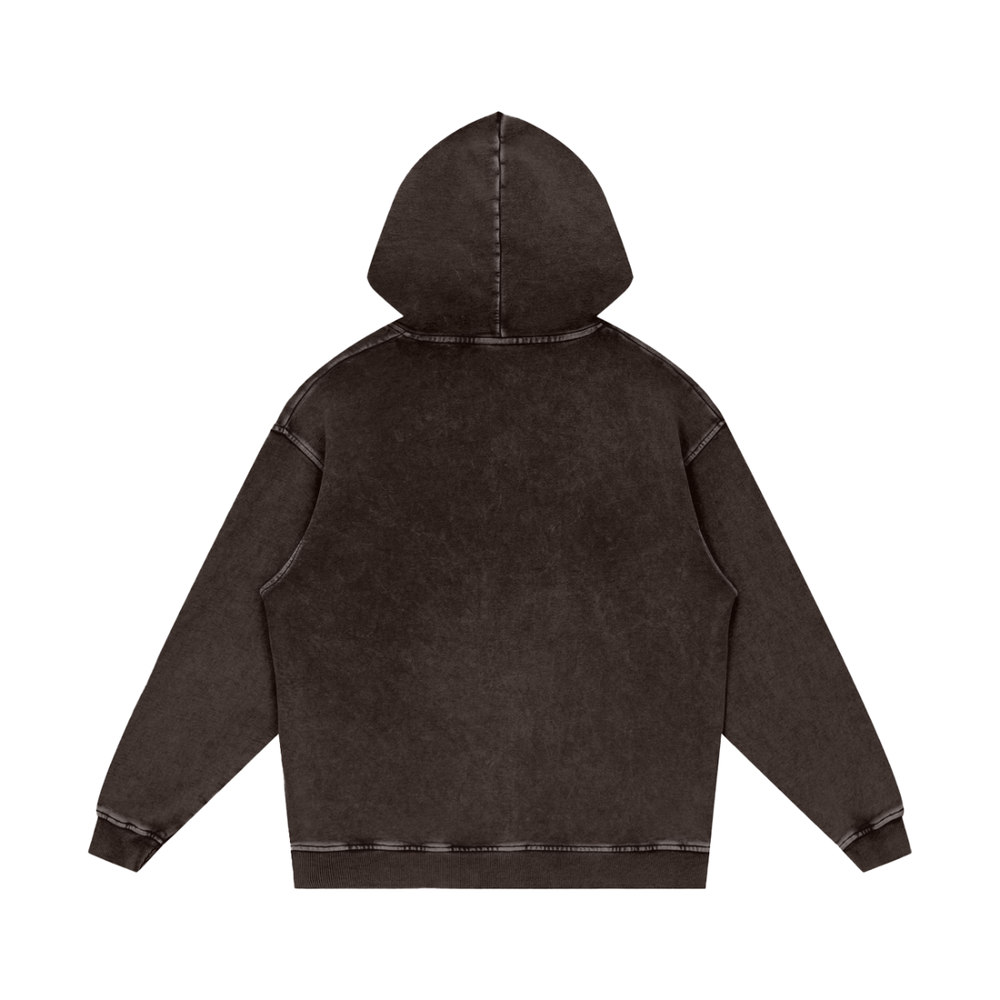 Snow Washed Loose Cotton Hoodie