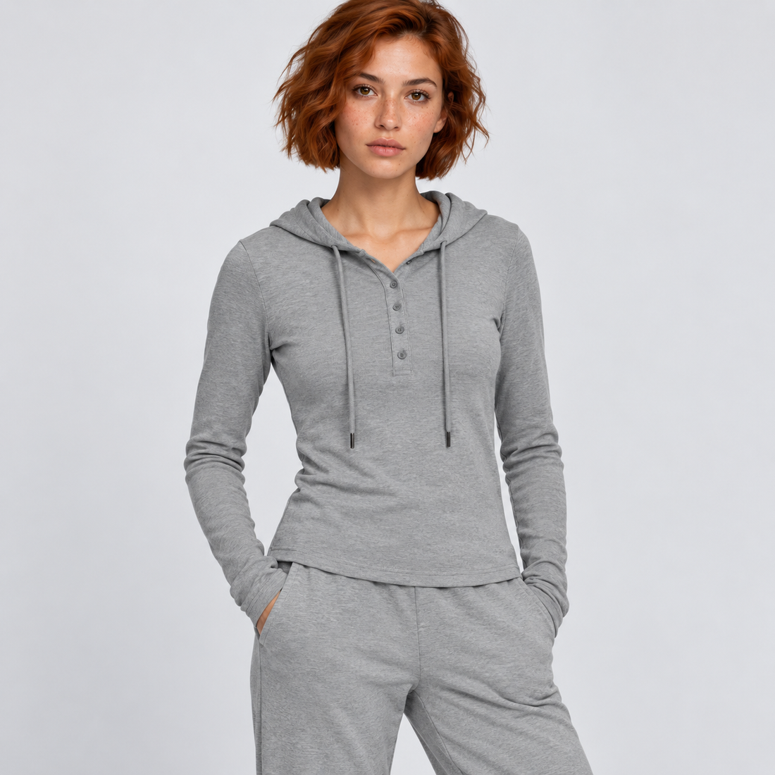Women’s Slim Half-Button T-Shirt