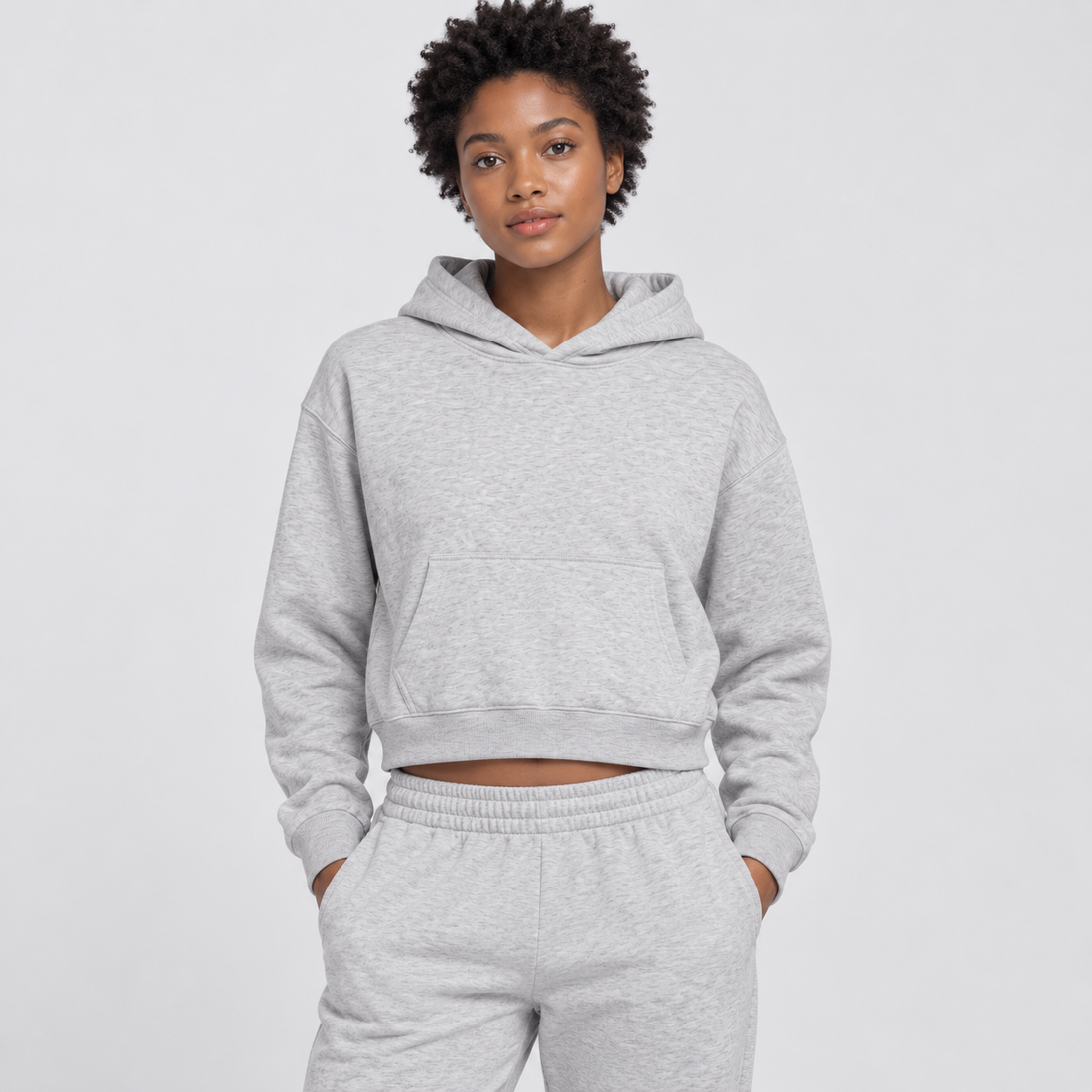 Women’s Crop Drop Shoulder Hoodie