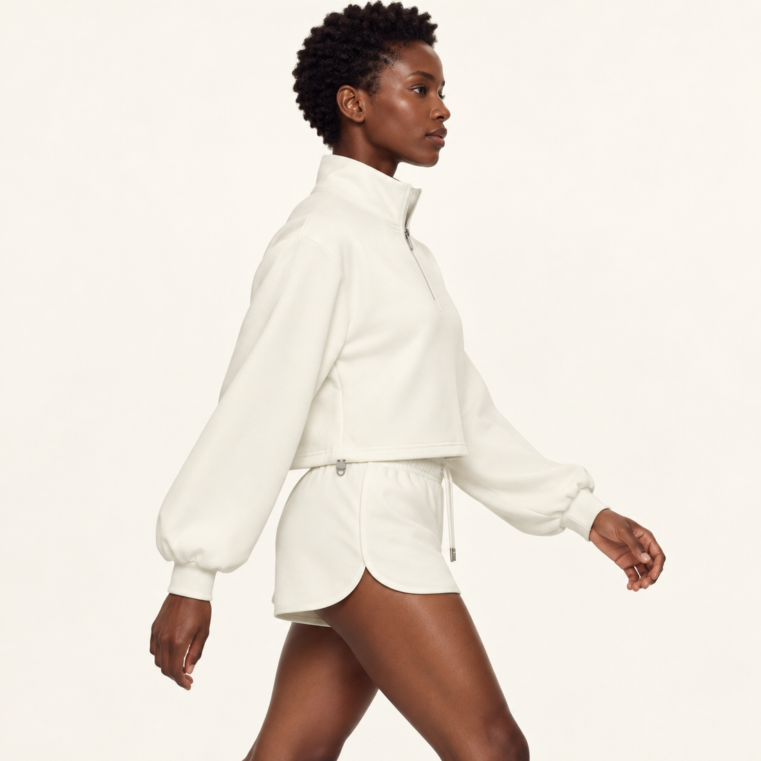 Women’s Mock-Neck Quarter-Zip Sweatshirt