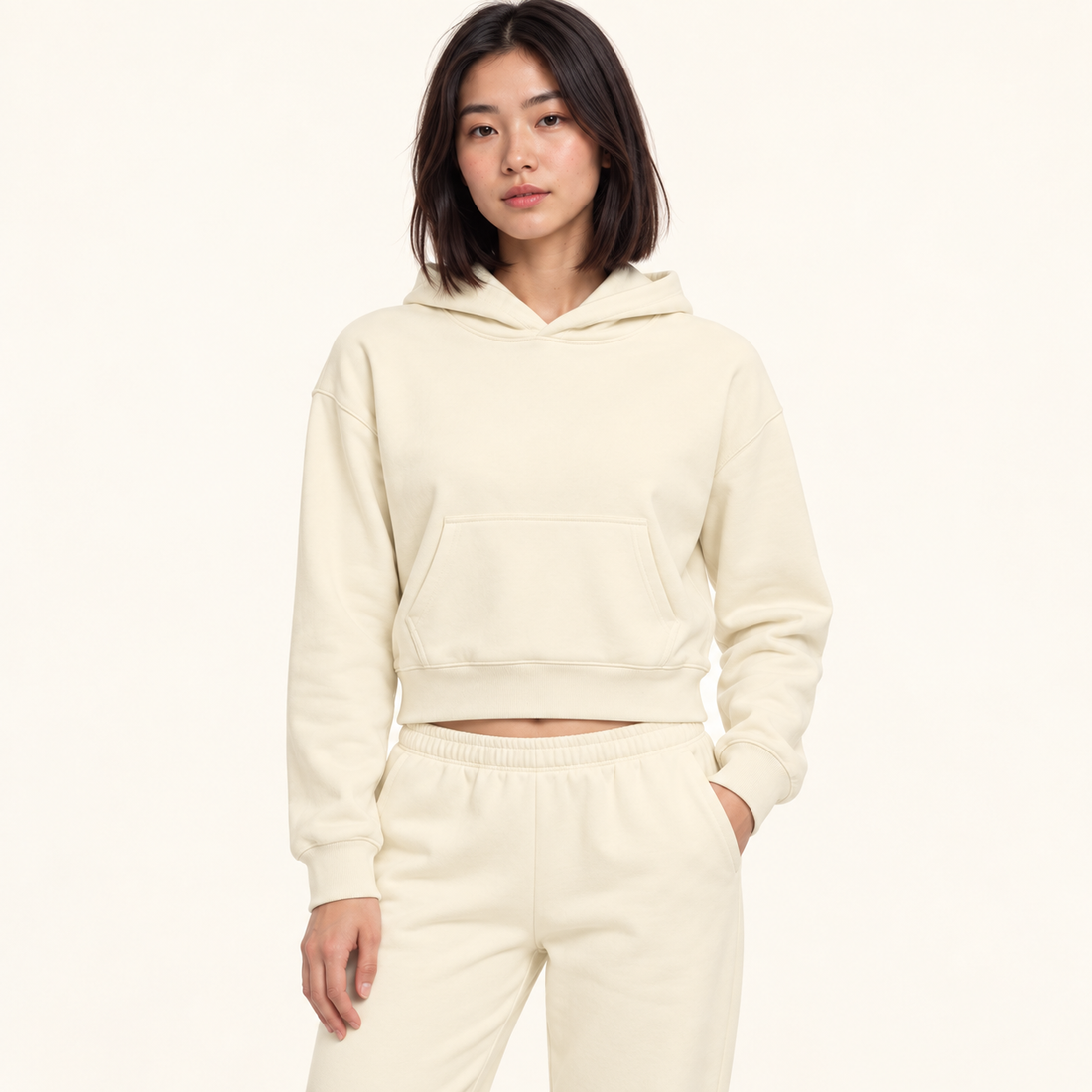 Women’s Crop Drop Shoulder Hoodie