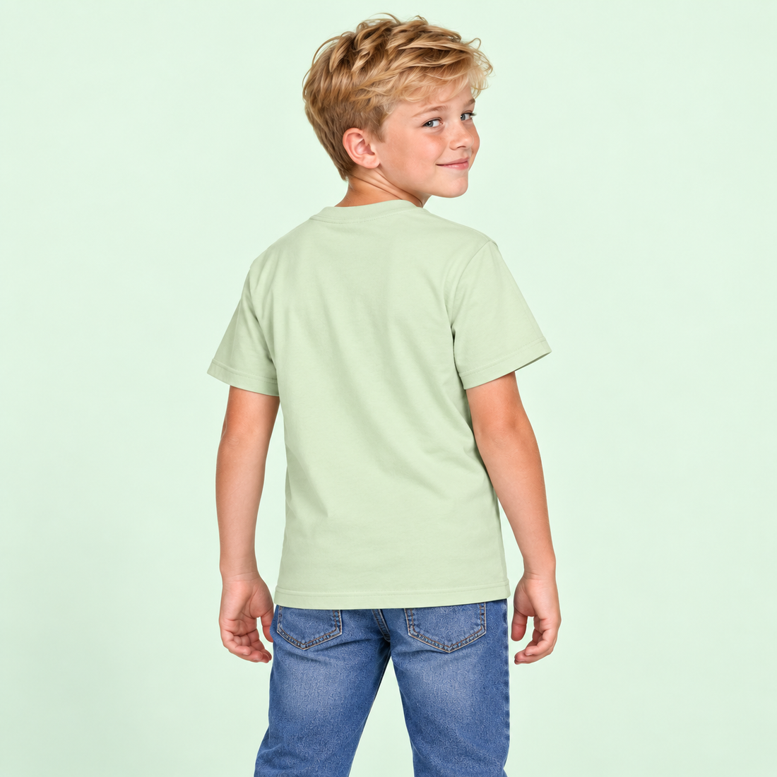 Kid’s Solid Crewneck T-Shirt