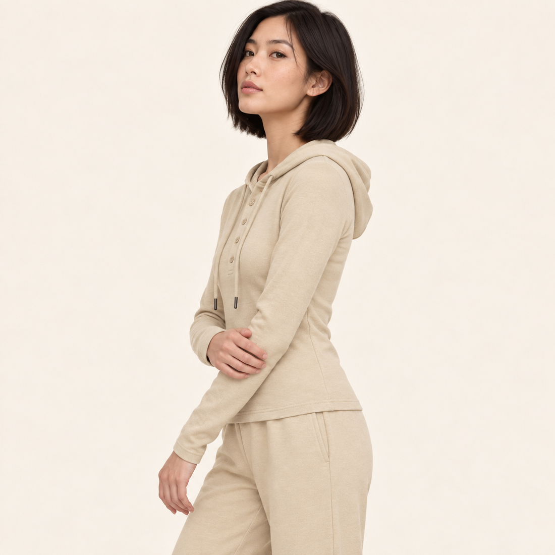 Women’s Slim Half-Button T-Shirt