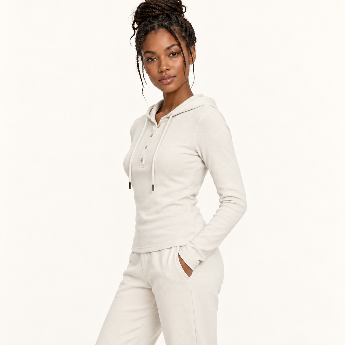 Women’s Slim Half-Button T-Shirt