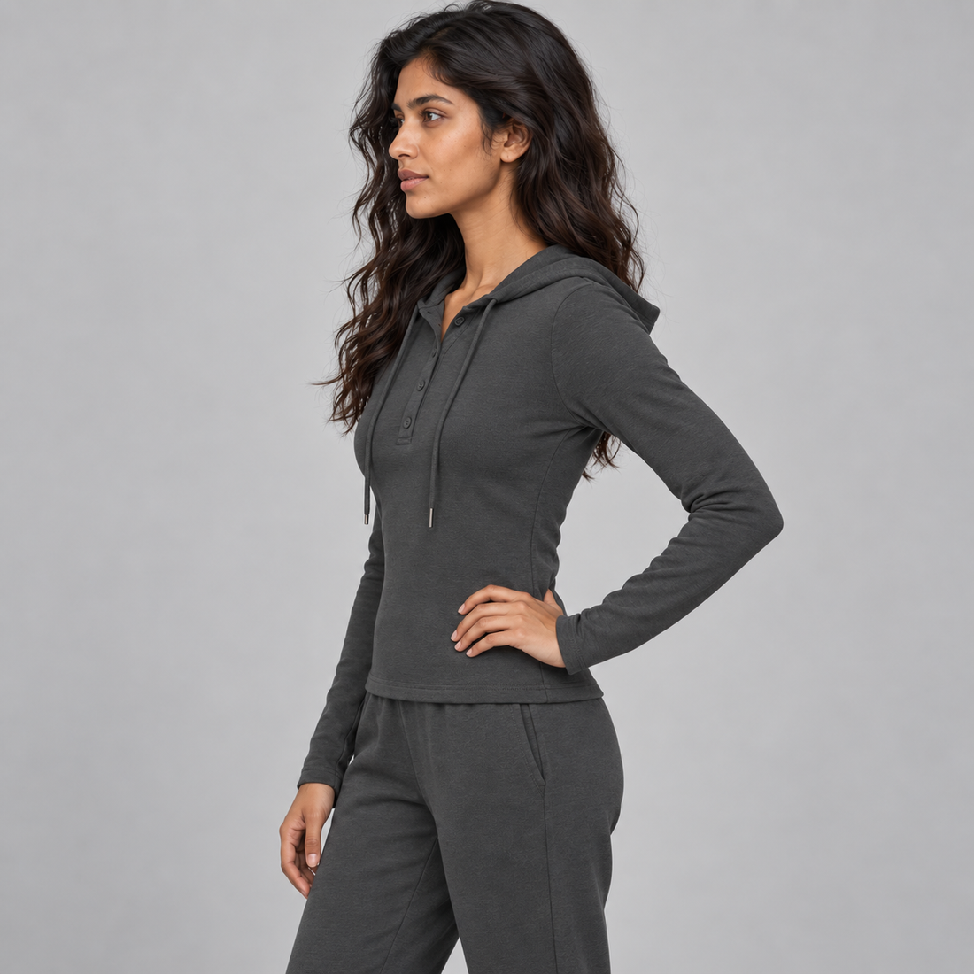 Women’s Slim Half-Button T-Shirt