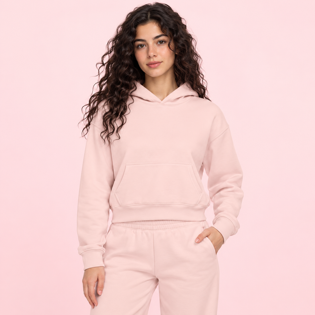 Women’s Crop Drop Shoulder Hoodie