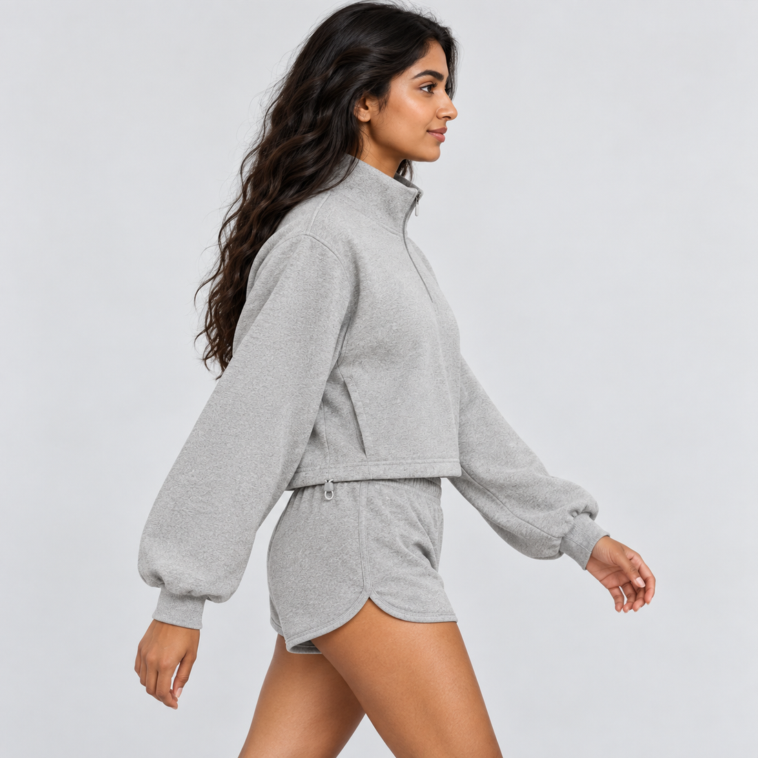 Women’s Mock-Neck Quarter-Zip Sweatshirt