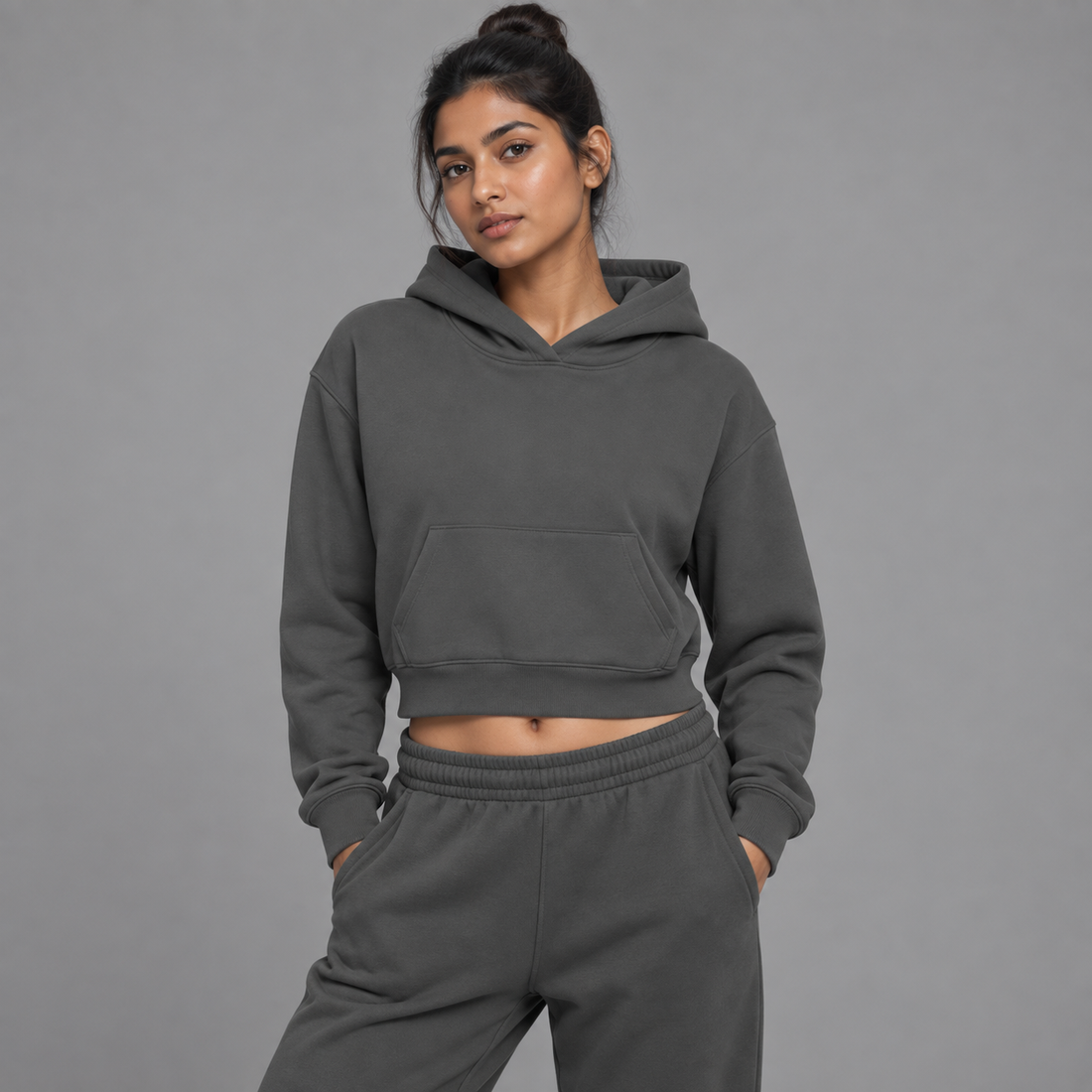 Women’s Crop Drop Shoulder Hoodie