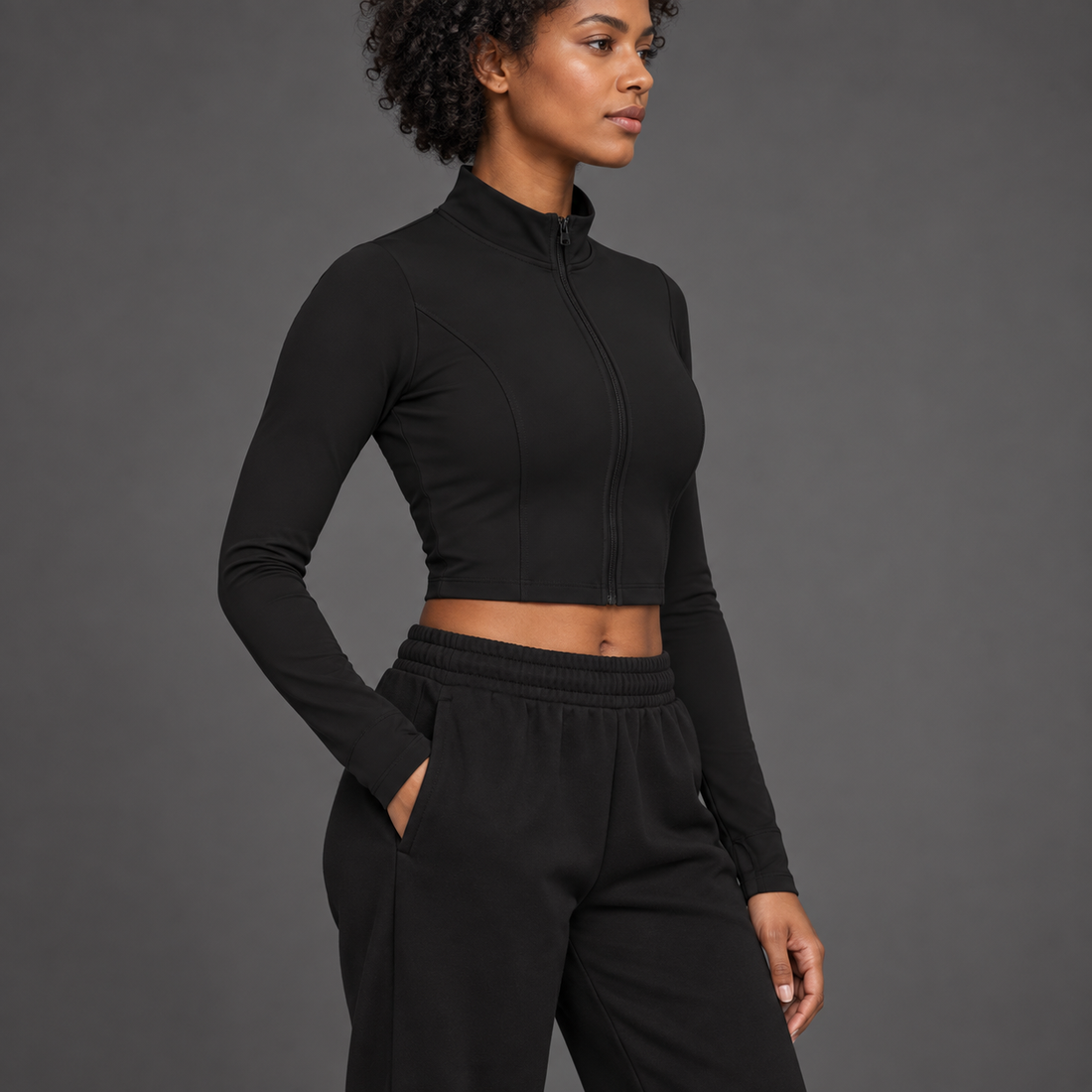 Women’s Crop Yoga Sports Jacket