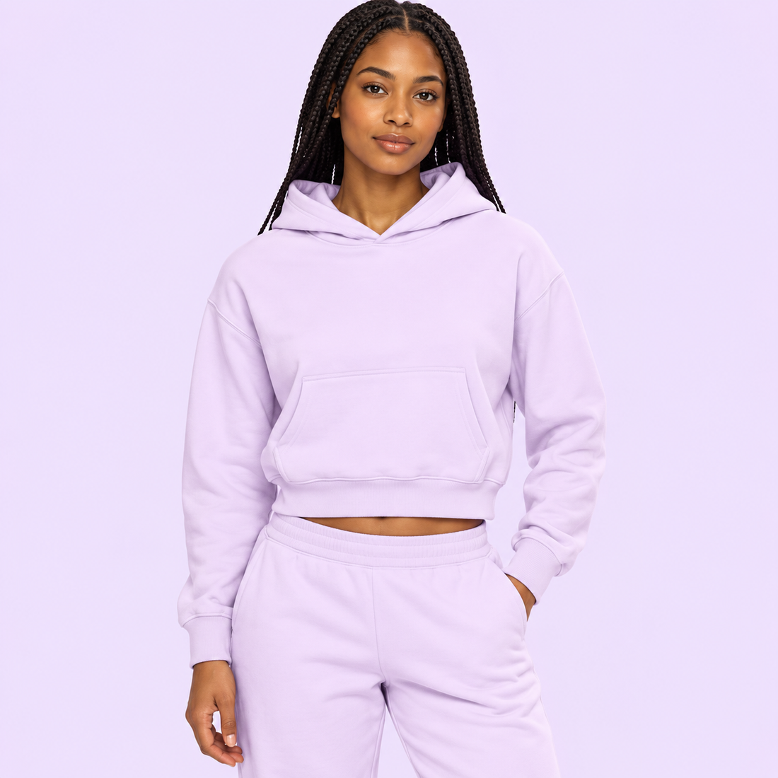 Women’s Crop Drop Shoulder Hoodie
