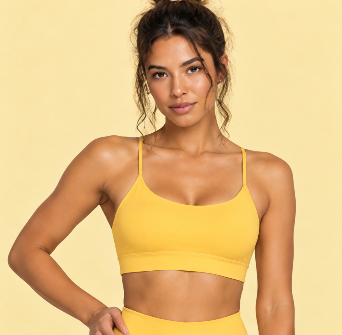Strappy Criss Cross Yoga Sports Bra