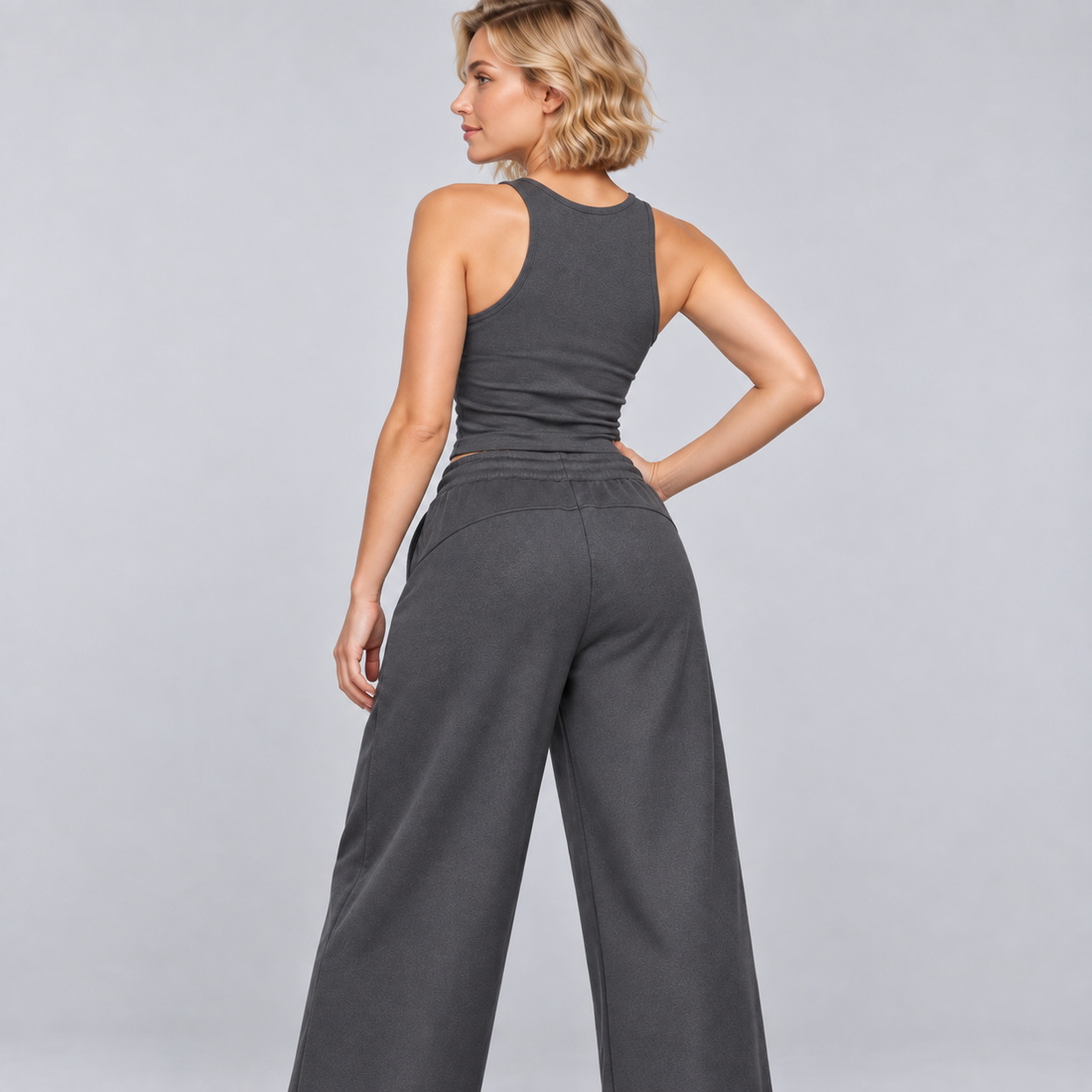 Essential Drawstring Straight-Leg Sweatpants