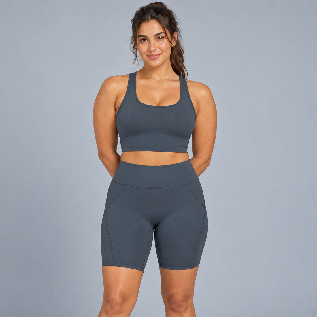 Women’s Lycra High Waisted Yoga Shorts