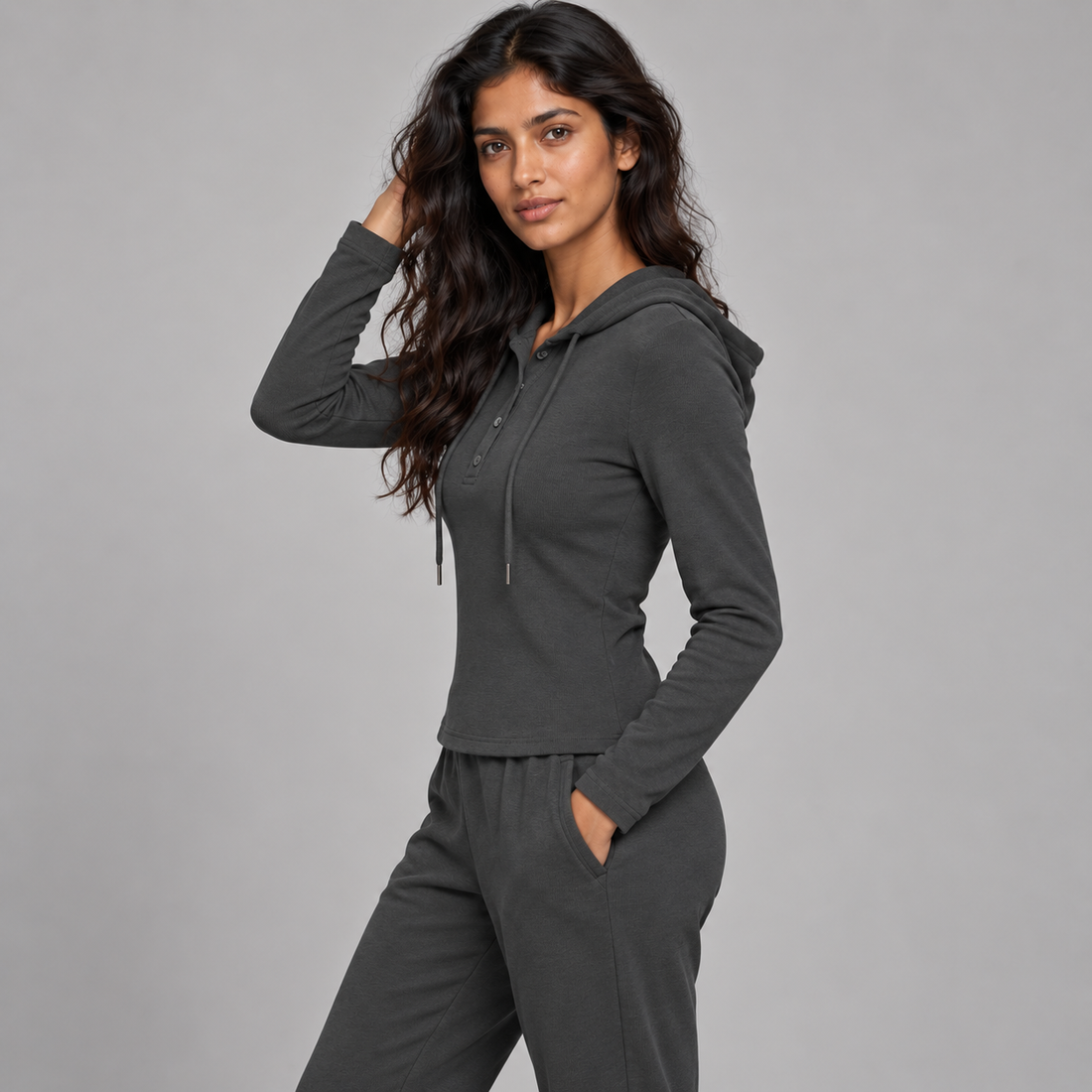 Women’s Slim Half-Button T-Shirt