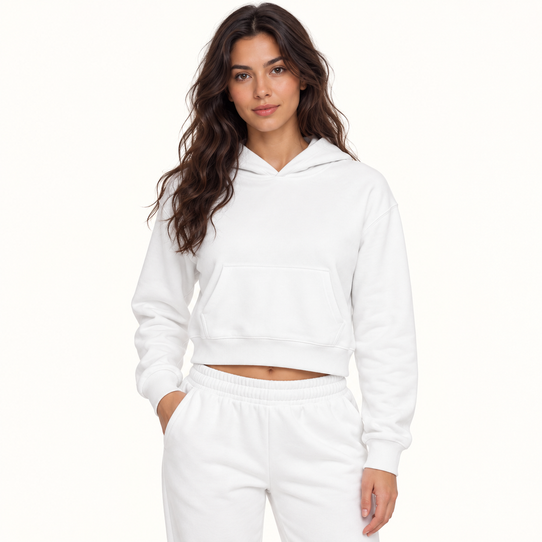 Women’s Crop Drop Shoulder Hoodie
