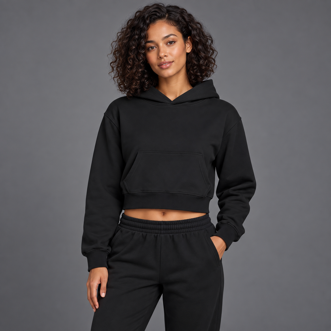 Women’s Crop Drop Shoulder Hoodie