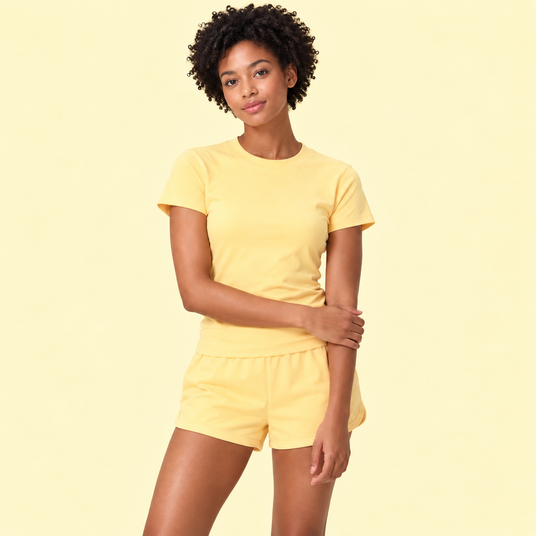 Essential Bodycon Crewneck T-Shirt