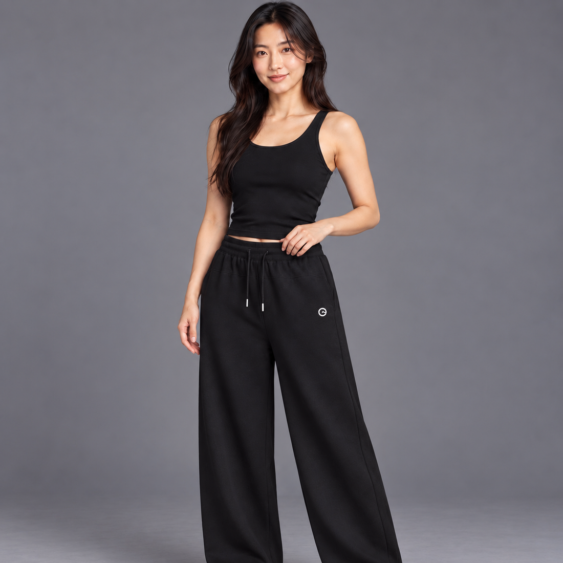 Essential Drawstring Straight-Leg Sweatpants