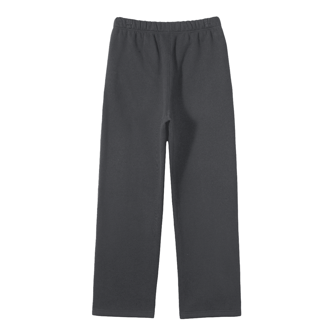 Unisex Solid Color Fleece Straight Leg Pants