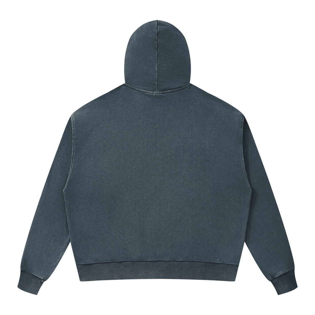 Unisex Mineral Wash Boxy Full Zip Hoodie