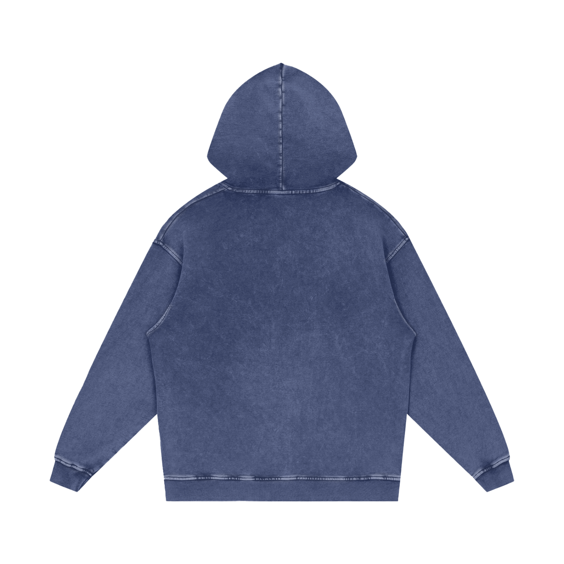 Snow Washed Loose Cotton Hoodie