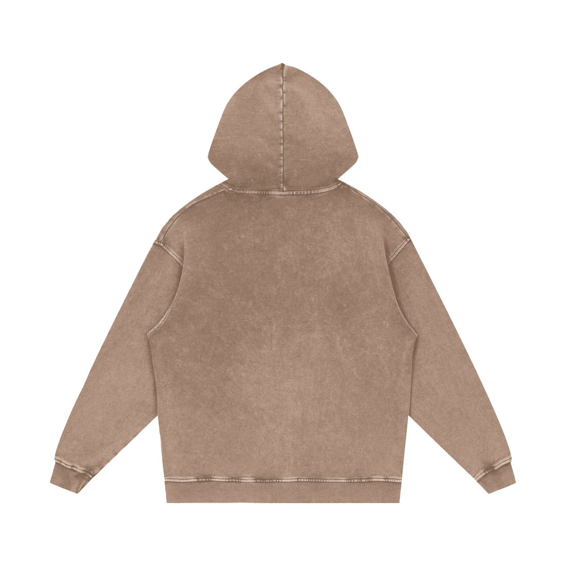 Snow Washed Loose Cotton Hoodie
