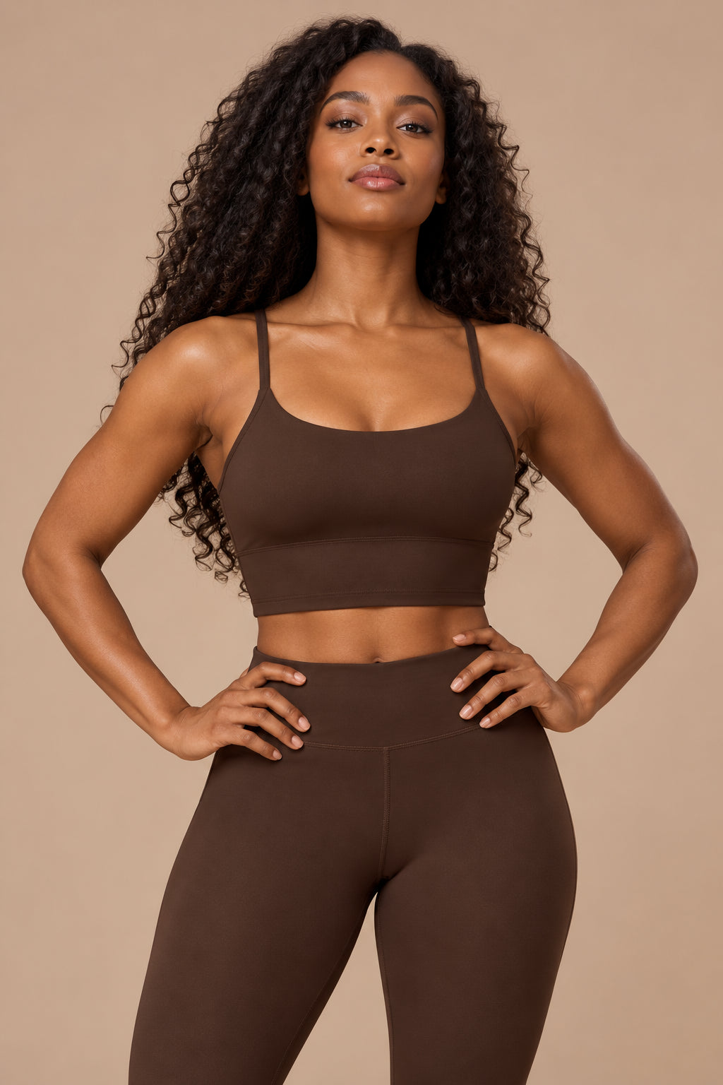 Spaghetti Strap Yoga Sports Bra