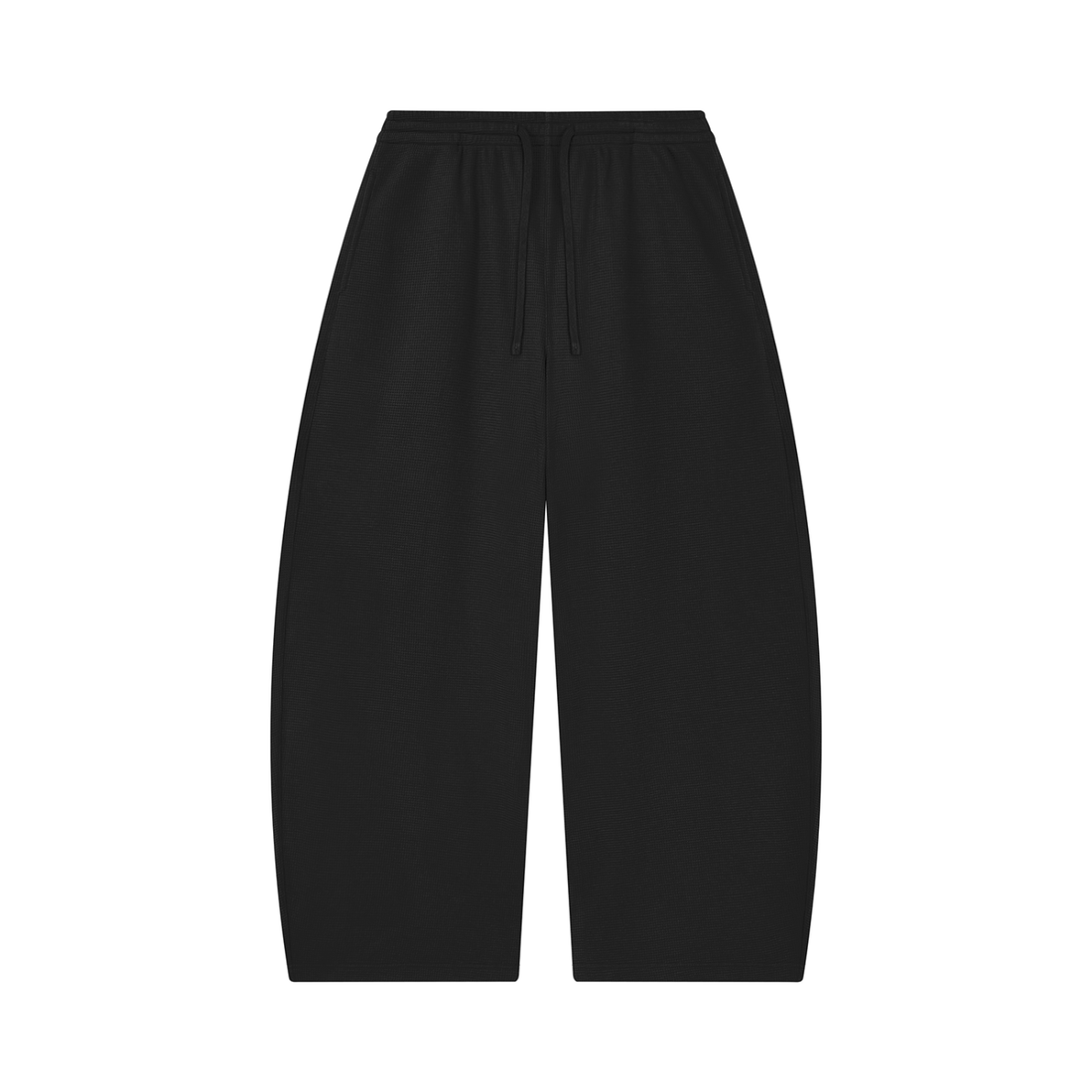 Unisex Waffle Barrel Leg Pants